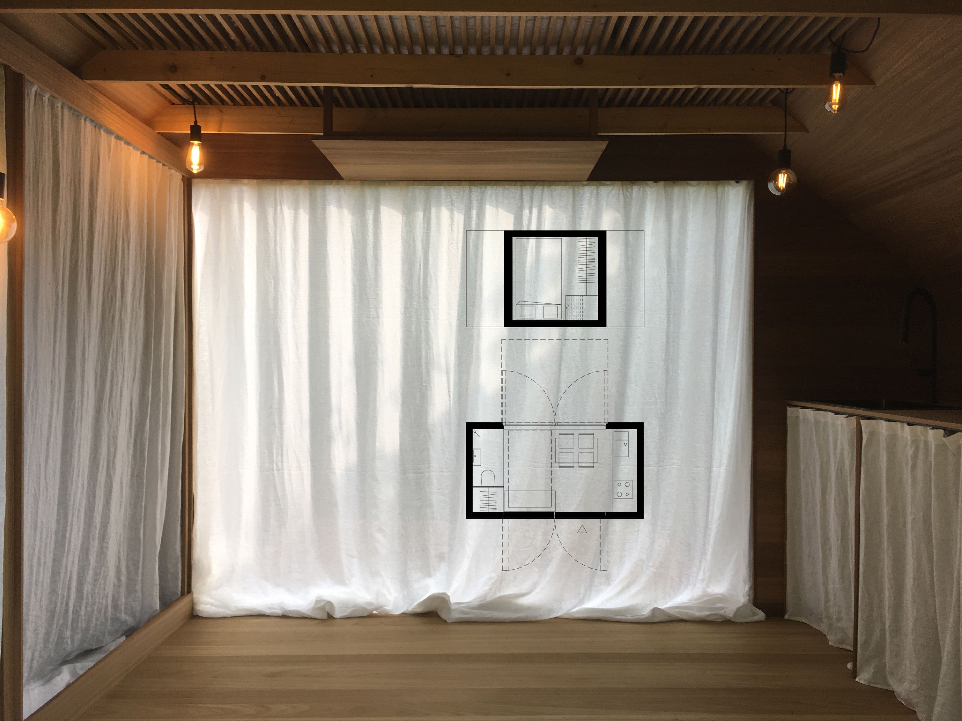 Wooden house regulating microclimate ideal for allergy sufferers and healthy living.